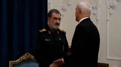 زبان بدن محسن رضایی در مواجهه با شاهین مصطفی