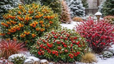 درختان زینتی مقاوم به سرما؛ ۱۵ درختچه زمستانی زیبا برای باغ و حیاط