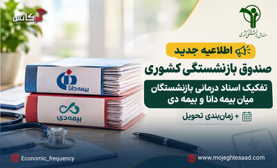  تفکیک اسناد درمانی بازنشستگان میان بیمه دانا و بیمه دی + زمان‌بندی تحویل