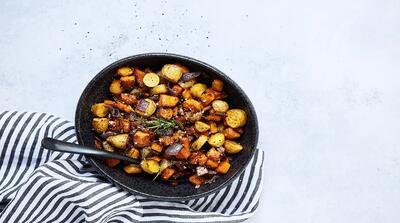  طرز تهیه سبزیجات رست‌شده