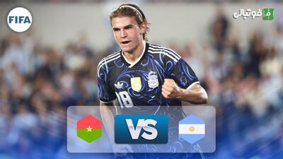  خلاصه بازی آرژانتین 7-0 بورکینافاسو