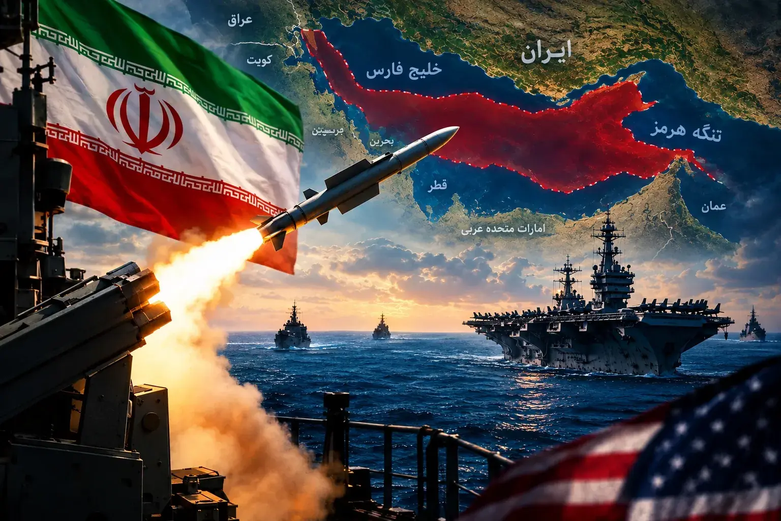 تحلیلگر آمریکایی: توان موشکی و پهپادی ایران و قدرت آن در مختل کردن تنگه هرمز، آمریکا را غافلگیر کرد + فیلم