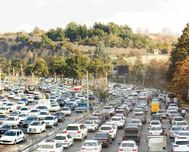  ترافیک نیمه‌سنگین در محورهای شمالی و آزادراه‌های تهران/ بارش باران در ۱۱ استان