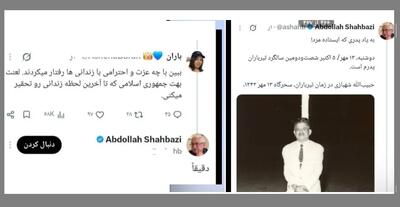 بلیط‌فروشی عبدالله شهبازی برای سالگرد تیرباران پدرش!