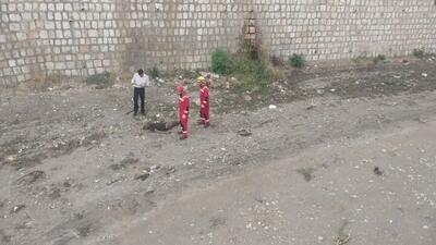 کشف جسد در رودخانه بلوار میرزای شیرازی اراک + عکس