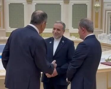 گفت وگوی کوتاه وزیران خارجه ایران، روسیه و جمهوری آذربایجان