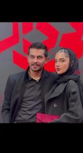 ارسلان قاسمی و همسرش در اکران خصوصی فیلم سینمایی «بی دار»