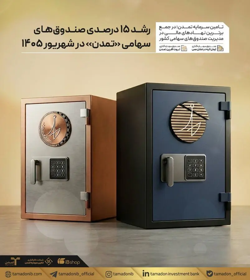 رشد ۱۵ درصدی صندوقهای سهامی «تمدن» در شهریور ۱۴۰۵