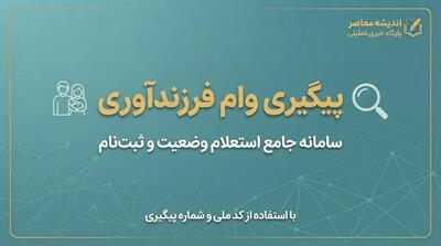  پیگیری وام فرزند آوری با کد رهگیری