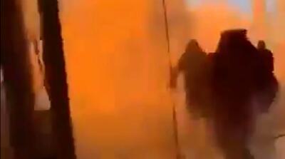  لحظه تماشایی اصابت موشک یمن وسط سعودی‌ها