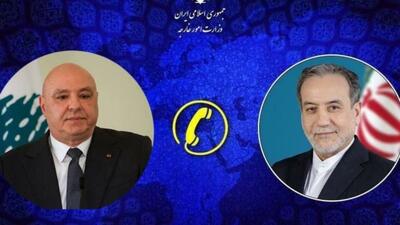  گفت‌وگوی تلفنی وزیر امور خارجه کشورمان با رئیس‌جمهور لبنان