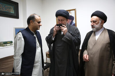  دیدار سفیر پاکستان با آیت الله سید حسن خمینی
