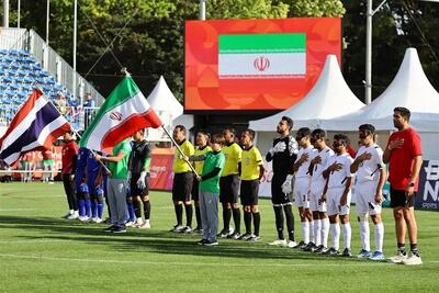 شکست تیم ملی فوتبال نابینایان مقابل تایلند در گام نخست بازیهای پاراآسیایی