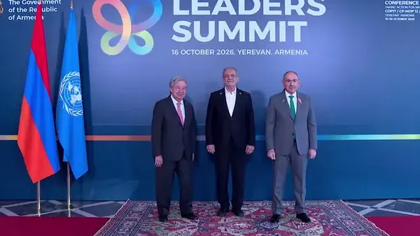 دیدار پزشکیان با نخستوزیر ارمنستان و دبیرکل سازمان ملل