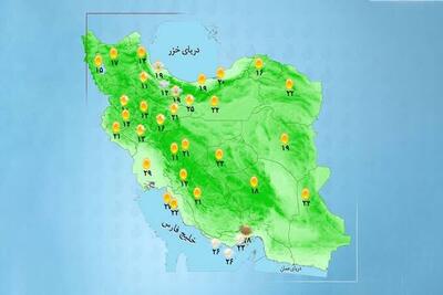  وضعیت آب وهوا امروز یکشنبه 26 مهر 1405 ؛ هشدار هواشناسی برای تهران و ۲۵ استان دیگر