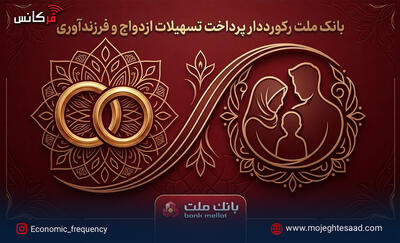  بانک ملت رکورددار پرداخت تسهیلات ازدواج و فرزندآوری