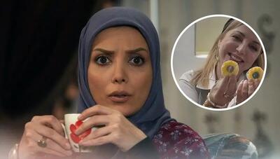  رویا میرعلمی، بازیگر «شمعدونی» در جشن تولدش با کیک و گل‌های آفتابگردان (+عکس)