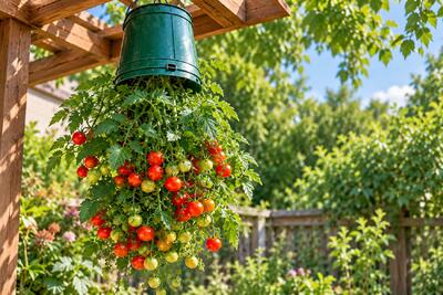  آموزش کاشت وارونه گوجه فرنگی؛ ایده ای جذاب برای خانه های آپارتمانی