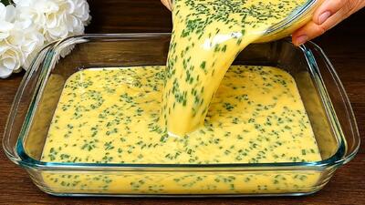  طرز تهیه املت پفکی در فر با پنیر و پیازچه؛ یک صبحانه ساده و خوشمزه