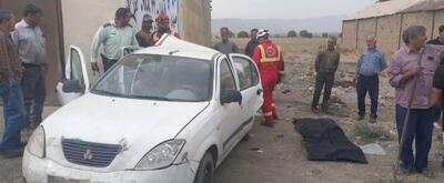  حادثه تلخ در جاده فراهان؛ واژگونی تیبا جان یک نفر را گرفت