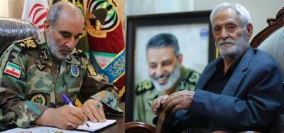  فرمانده نیروی زمینی ارتش درگذشت پدر شهید سپهبد موسوی را تسلیت گفت