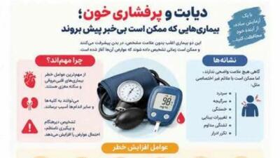  دو بیماری بی‌صدا؛ از فشار خون تا دیابت