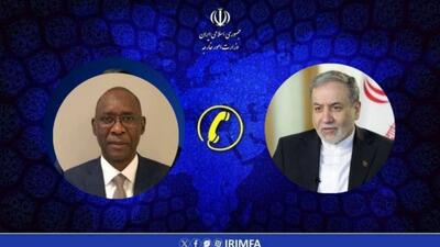  گفت‌ وگوی تلفنی وزیران امور خارجه ایران و سنگال