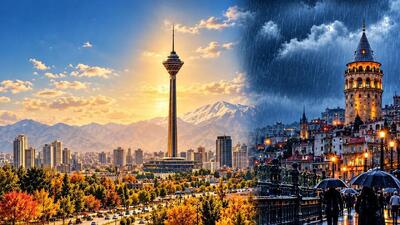  ترکیه غرق در باران؛ ایران زیر آفتاب!/ماجرا چیست؟