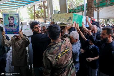  مراسم تشییع و خاکسپاری پیکر مطهر «شهید رسول رستمی»