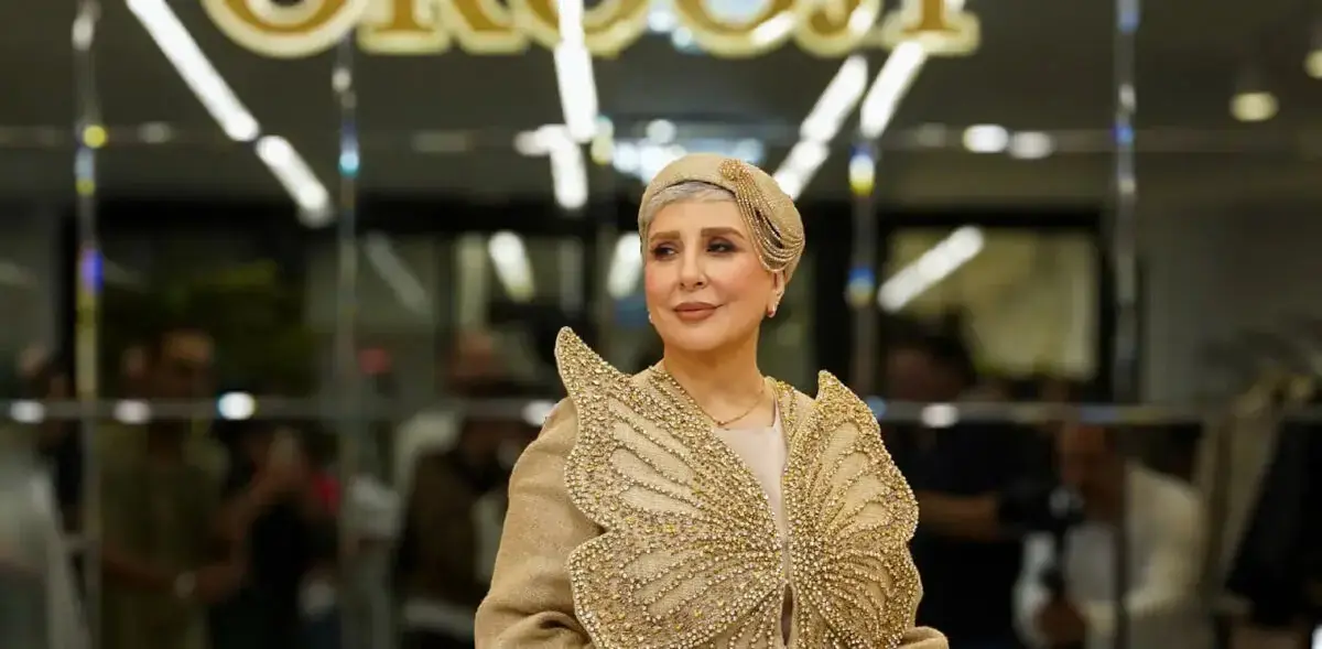 لباس مجلسی مرجانه گلچین که مورد انتقاد قرار گرفت/ عکس