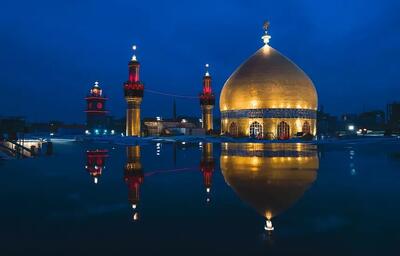  بارش باران در حرم امیرالمؤمنین (ع)/ حال‌وهوای دل‌انگیز حرم علوی در نجف اشرف + فیلم