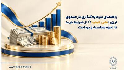  راهنمای سرمایه‌گذاری در صندوق ارزی «ملی کیمیا» / از شرایط خرید تا نحوه محاسبه و‌ پرداخت