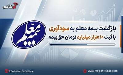  بازگشت بیمه معلم به سودآوری با ثبت ۱۰ هزار میلیارد تومان حق‌بیمه