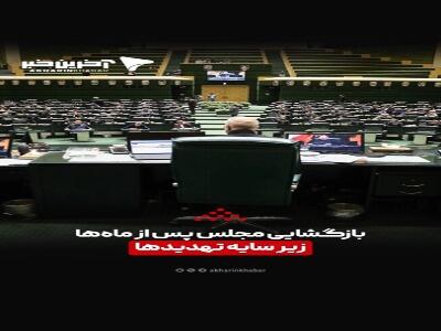  بازگشایی مجلس پس از ماه‌ها، زیر سایه تهدیدها | آخرین خبر