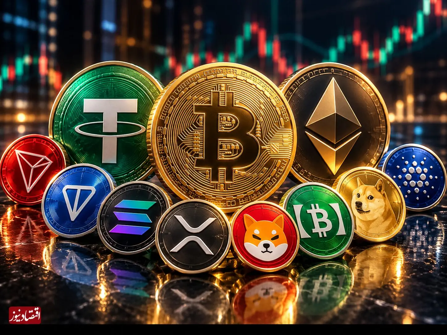 قیمت تتر بیت کوین و اتریوم امروز یکشنبه ۳ آبان ۱۴۰۵؛ تتر ۲۶۸ هزار و ۹۰۰ تومان، قیمت بیتکوین ۸۰ هزار و ۷۶۶ دلار و اتریوم ۲ هزار و ۳۴۰ دلار و ۷۳ سنت