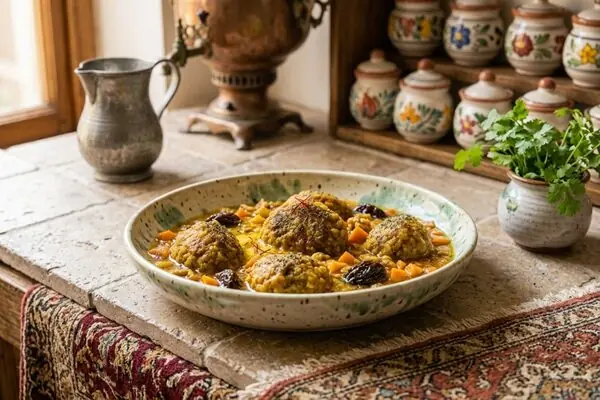  کوفته هلو شیرازی به روش سنتی