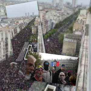  مکرون زیر فشار خیابان