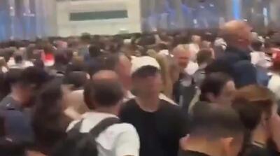  تصاویر صف در فرودگاه دبی برای فرار از امارات!