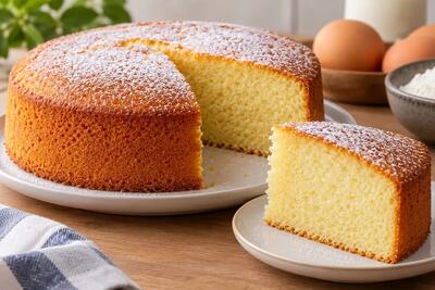  طرز تهیه کیک وانیلی پف‌دار بدون فر و با فر