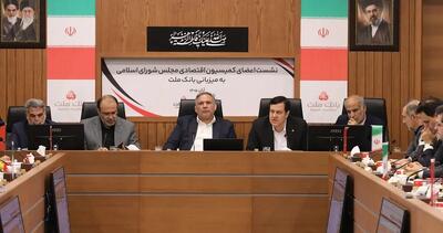  نشست اعضای کمیسیون اقتصادی مجلس با مدیرعامل و اعضای هیات مدیره بانک ملت برگزار شد