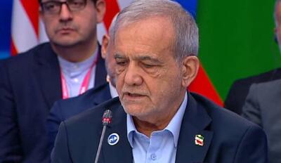  پزشکیان: تجاوز نظامی آمریکا و اسرائیل علیه ایران، امنیت انرژی و اقتصاد جهانی را به خطر انداخته است + فیلم