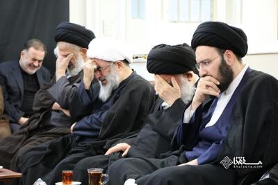  تصاویری از مراسم عزاداری ایام فاطمیه اول در حسینیه دفتر مرحوم آیت الله فاضل لنکرانی