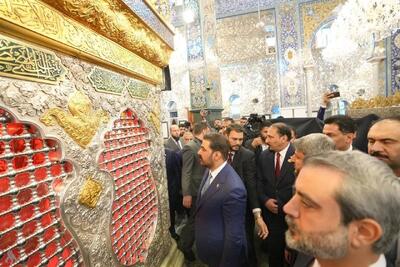  ببینید / نخست وزیر عراق به زیارت حرم حضرت زینب رفت