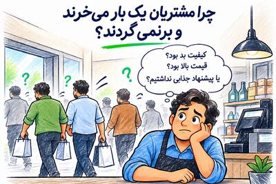  چرا مشتریان یک‌بار می‌خرند و برنمی‌گردند؟