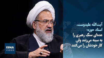  ویدیو/ آیت‌الله علیدوست: عده‌ای سنگ رهبری را به سینه می‌زنند ولی کار خودشان را می‌کنند