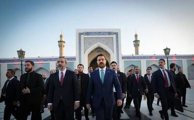  الزیدی به زیارت حرم حضرت زینب(س) رفت+تصاویر
