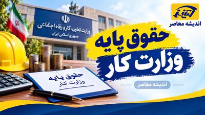  حقوق وزارت کار ۱۴۰۵ اعلام شد؛ جدول کامل حداقل حقوق کارگران، حق مسکن، بن کارگری و حق اولاد