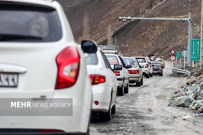  ترافیک سنگین در محور چالوس، آزادراه تهران ـ شمال و محور هراز