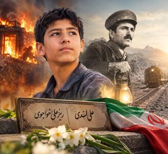  علی لندی در کنار ریزعلی؛ روایت دو نسل از فداکاری