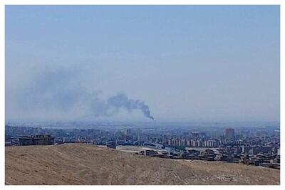  تصاویری از ساختمان آتش گرفته در جاده مخصوص پس از اطفای حریق + فیلم